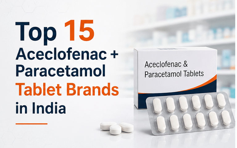 Top 15 Aceclofenac + Paracetamol Tablet Brands in India