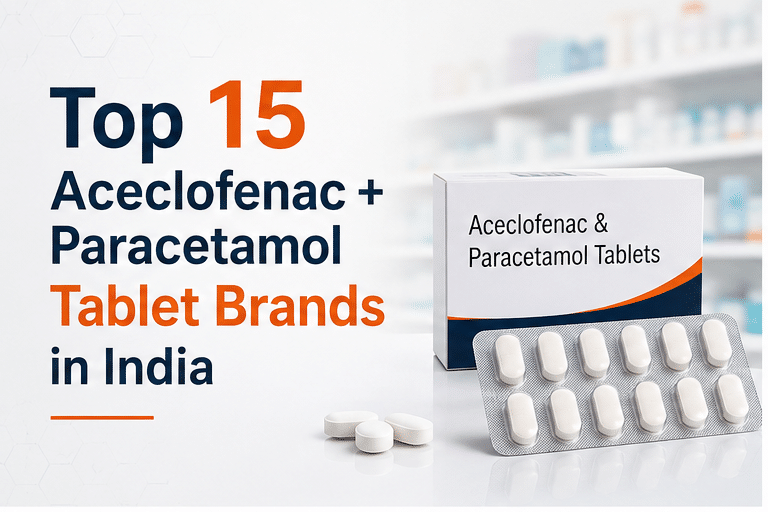 Top 15 Aceclofenac + Paracetamol Tablet Brands in India